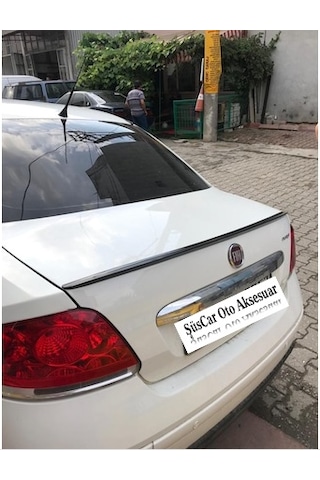 Fiat Linea 2007-2015 Uyumlu Bagaj Üstü Spoiler Bagaj Çıtası Piano Black Parlak Siyah