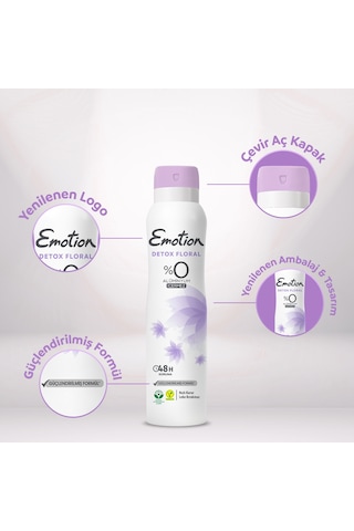 Emotion Kadın Deodorant Seti Violet, Floral 2x150 Ml , Gold Bliss-joyous 2x90 Ml