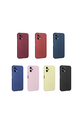 Xiaomi Redmi Note 12 5g Kılıf Zore Premier Silikon Kapak Kırmızı