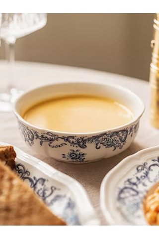 Roomi 480 Ml Derin Seramik Tabak, Vintage Salata Kasesi 202452400 Beyaz