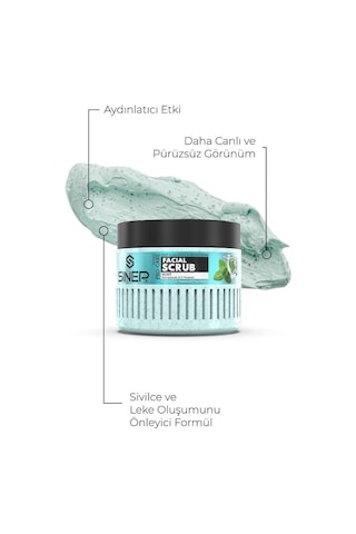 Sinep Pro-care Scrub Aydınlatıcı Ve Temizleyici Yüz Peelingi 400 Ml Nane Mint