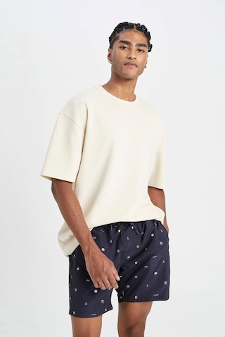 DeFacto Regular Fit Desenli File Astarlı Kısa Boy Deniz Şortu M8328AZ24HSNV100