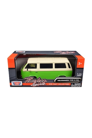 Motormax Volkswagen Type 2 T3 Yeşil Ve Bej "timeless Legends" Series 1/24 Model Araç