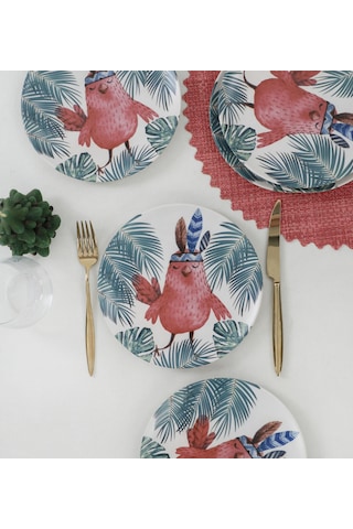 Keramika Baykuş Pasta Tabağı 20 Cm 6 Adet - 17718