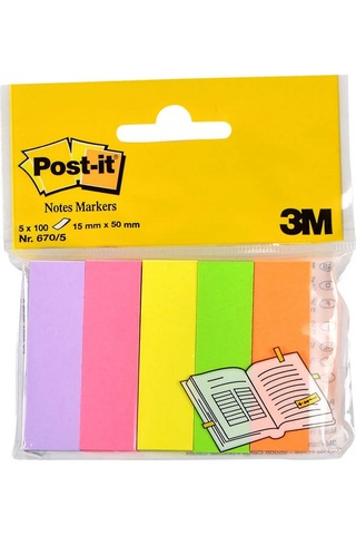 Post-it 670-5 Not Sayfa İşareti 5 Renk