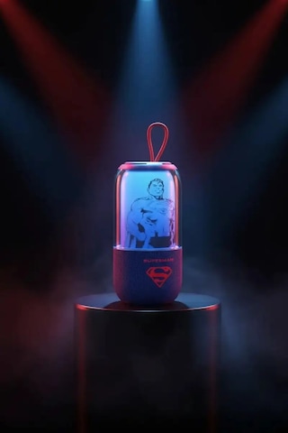 Mınıso Dc Lisanslı Superman Rgb Işıklı Bluetooth Hoparlör Ipx7 Suya Dayanıklı Güçlü Ses 19 Cm