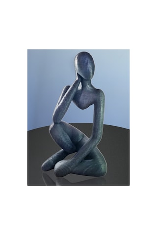 Eselya3d Düşünen Modern Figür,biblo,heykel-20cm