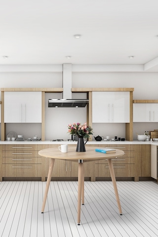 Bistro 90 Cm / Yuvarlak Mutfak Masası / Yuvarlak Yemek Masası / Meşe