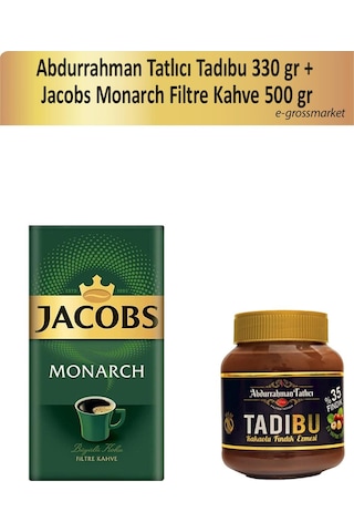Abdurrahman Tatlıcı Tadıbu 330 G + Jacobs Monarch Filtre Kahve 500 G