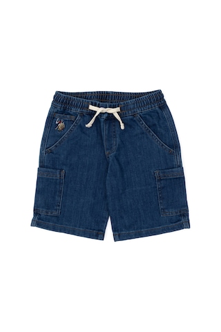 U.s. Polo Assn. Erkek Çocuk Mavi Şort Jean 50304264-dn0022 Mıd Blue