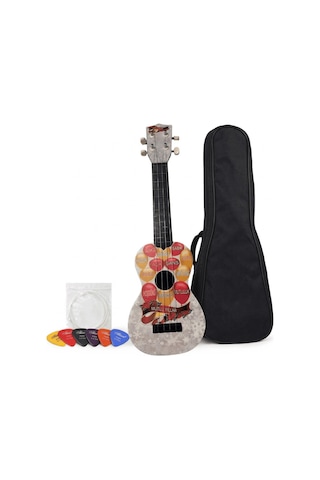 Soprano Ukulele Yeni Yıl Desenli