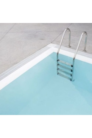 DEKOR HAVUZ 4 BASAMAK STANDART PASLANMAZ HAVUZ MERDİVENİ AISI 316