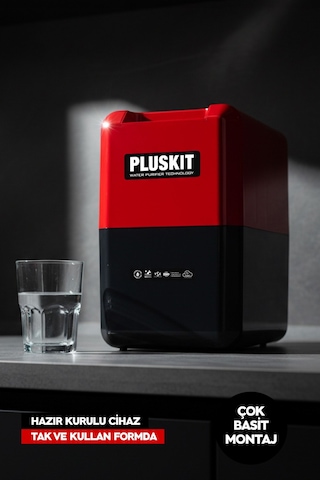 Pluskit 8 Litre 15 Aşama Mineralli 75 Gpd Su Arıtma Cihazı Ks0010