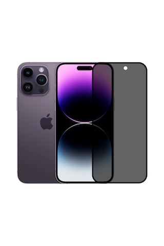 Safeus Tam Kaplayan Hayalet Parmak İzi Bırakmayan Safir Ekran Koruyucu Cam , Apple Uyumlu iPhone 14 Pro Max İle