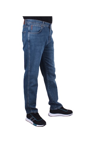 Twister Vegas 132-310 Mavi Yüksek Bel Rahat Paça Erkek Jeans Pantolon Mavi