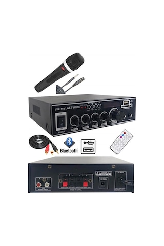 Lastvoice Lvx-150Mic Mikrofonlu Stereo Anfi Amfi 2X75 Watt Blueto