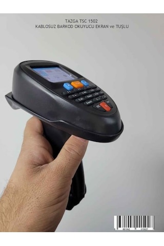 Tazga Tsc 1502-3 Kablosuz Barkod Okuyucu Ekranlı