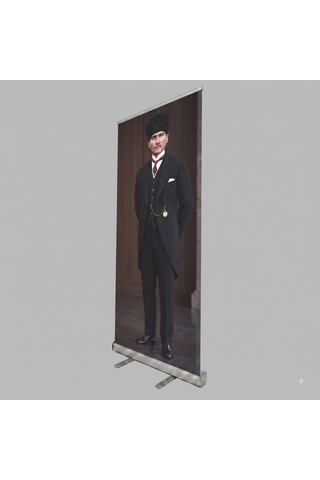 Atatürk Poster Baskılı Roll Up Banner 85x200cm No:6 Diğer