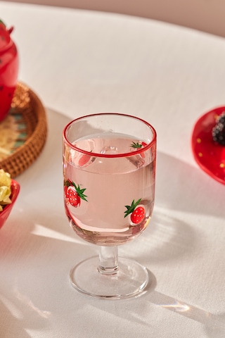 Karaca Strawberry Kadeh 390 ml Kırmızı