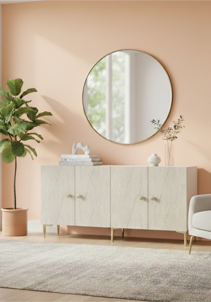 Ka1517btg Sımple150 Konsol, Kahve Köşesi, Tv Sehpası Beyaz-traverten Kapak-gold 150cm Çok Renkli