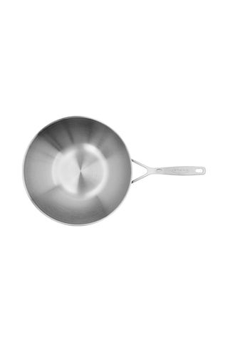 5 Katmanlı 30 Cm Wok Tava, I Ndüksiyon Uyumlu, Silvinox Yüzey Çok Renkli