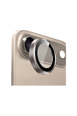 Buff Apple Uyumlu iPhone 17 Air Metal Kamera Lens Koruyucu Gold Altın