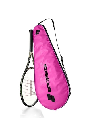Tennis Racket Cover Tenis Raketi Kılıfı Çantası Lacivert Sadece Kılıf - Pembe