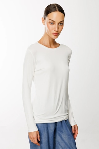 On Fashion Uzun Kol Kadın Basic Bluz 25y.on.blz.51303.01 Ekru