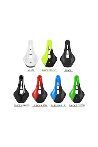 Moveevo Bisiklet Sırt Yastığı - Ultra Hafif, Havalandırmalı, Şok Emici - Dağ Ve Yol Bisikletleri İçin Siyah-mavi Çok Renkli