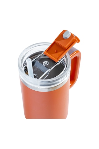 Tyeso Qq Termos Sızdırmaz Pipetli Çift Duvarlı Vakumlu 1200ml TS-8868T Turuncu