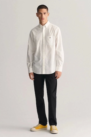 Gant Erkek Beyaz Regular Fit Gömlek Lacivert