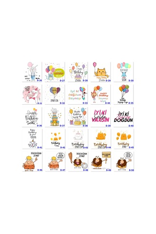 Kişiye Özel Doğum Günü Kutuları, Hediye Setleri, Kutu Hediyeler D Serisi 50 Model