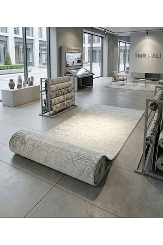 Merinos Rölyef Gri Jel Dmr Halıcılık Salon, Mutfak. Koridor Kaymaz Taban Keçe Taban Yıkanabilir Kesme Yolluk