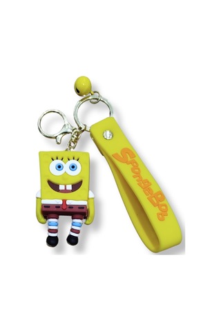 Sünger Bob Karepantolon Premium 3d Figürlü Bilek Kayışlı Anahtarlık - 1 Adet