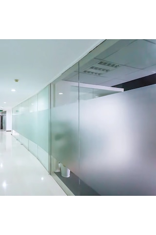 122 Cm X 2 Metre Gri,gümüş Frosted Cam Kumlama, Ofis, Duşakabin Ve Balkon Camı Buzlu Kaplama Folyosu