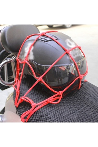 Pazly Motosiklet Çanta Ağı - 6 Kancalı Esnek Bagaj Filesi Siyah/kırmızı/mavi/yeşil/sarı