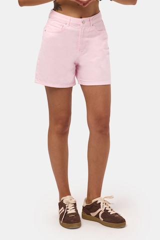 Itsbasic Kadın Light Pembe Diana 6s6-98 Relax Mom Fit Denim Şort