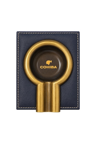 Cohiba Lacivert Gold Deri Kenarlı Tekli Puro Küllüğü Tr9951