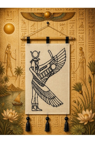 Isis Temalı Duvar Dekoru 35 X 45 Cm