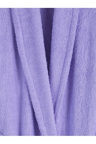 Lila Büyük Beden Şalyaka Pamuklu Hamam Sauna Banyo Battal Kadın Erkek Unisex 3xl 4xl Bornoz