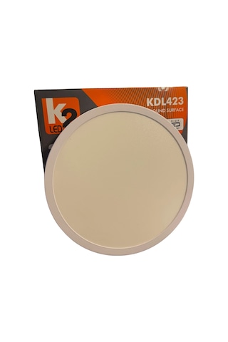 Kendal Kdl423 Sıva Üstü Yuvarlak Led Panel 24w Beyaz Işık Beyaz