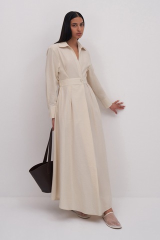 Miha Maxi Elbise Ekru