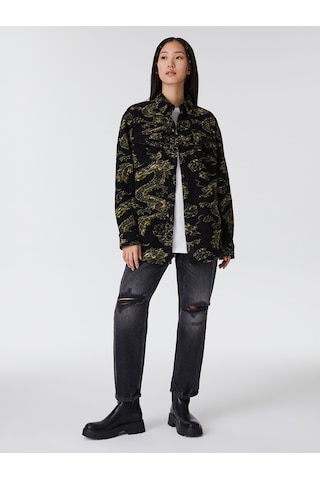 Loose Fit Kadın Ceket Siyah