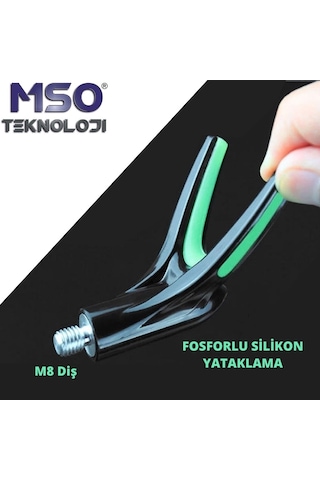 MSO Olta Balıkçılık VIP Kalite Fosforlu Silikon Kamış Tutucu Ayak