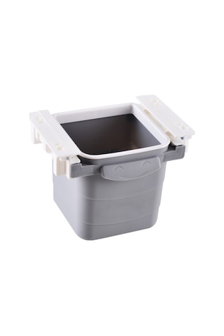 Mini Masa Çöp Kovası Plastik Tezgah Altı Geri Çekilebilir Yapışka Siyah