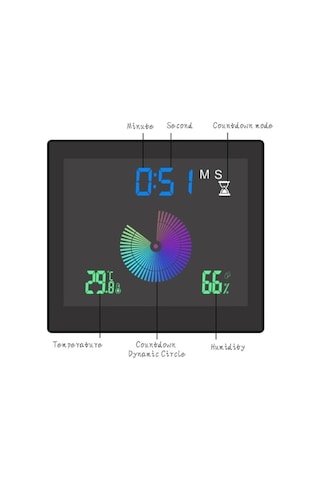 Besthome1 Dikey Su Geçirmez Termometre-higrometre, Lcd Ekranlı, Nem Ve Sıcaklık Ölçer