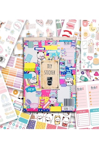 Girl Power My Dıy Sticker Book 24 17 Cm 16 Sayfa Özel Tasarım Rengarenk Sticker Kitabı