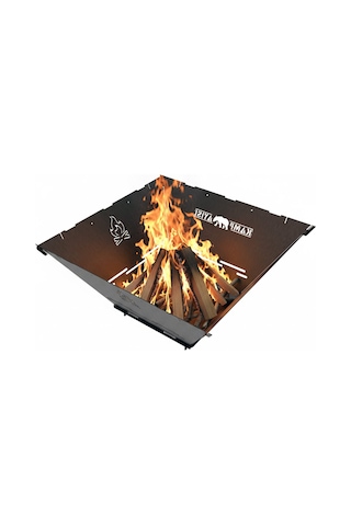 Kamp Ayısı Firenest : Basic Taşınabilir Ateş Çukuru - 3mm Karbon Çelik, Çantalı