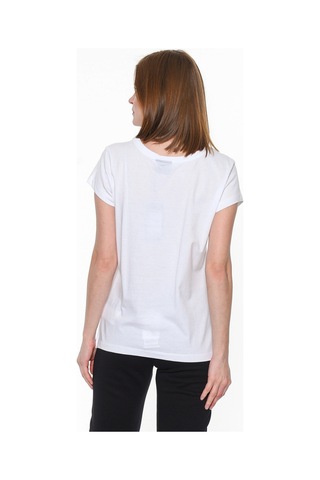 Hummel Triana Kadın Beyaz Baskılı Bisiklet Yaka Tişört
