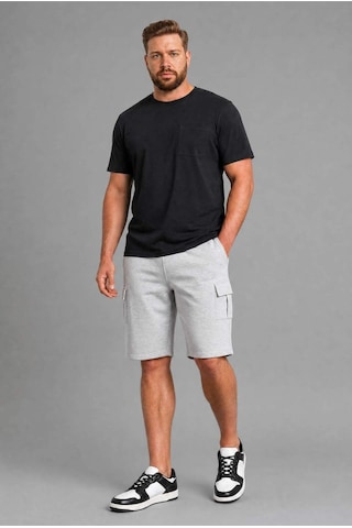 Defacto Relax Fıt Düz Paça Sweatshirt Kumaşı Uzun Şort H2058ax26smgr210 Gri-gr210